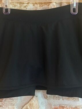 Lucy Black Circle Bike/Spin  Skort-Smooth Flare